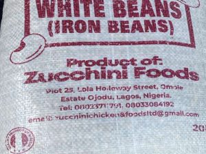 Zucchini White Beans (Black Eye Beans) 20LBS